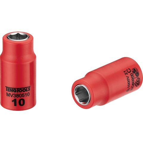 1000V VDE 3/8in Dr. Insulated Socket 10mm -Teng
