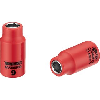 1000V VDE 3/8in Dr. Insulated Socket 9mm -Teng
