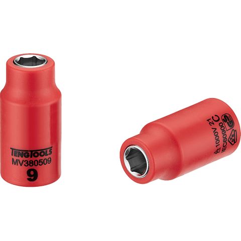1000V VDE 3/8in Dr. Insulated Socket 9mm -Teng