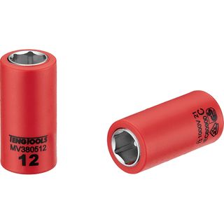 1000V VDE 3/8in Dr. Insulated Socket 12mm -Teng