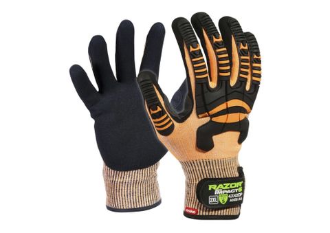 Orange RAZOR Impact5 CUT LEVEL D RESISTANT XL-(10)
