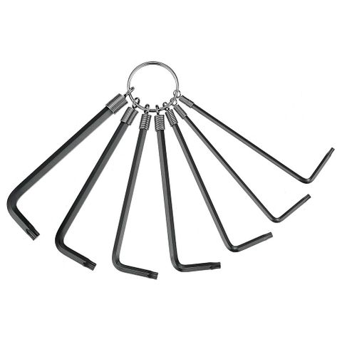 7pc Keyring  Standard Torx Key Set - TX10-TX40 -Teng