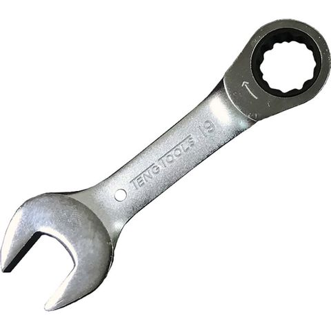 Stubby Ratchet Combination Spanner 19mm -Teng