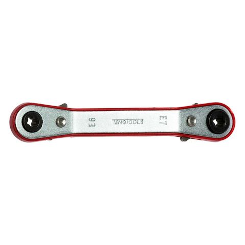 Ratchet Off-Set Dbl. Ring Spanner TX-E 8-10 -Teng