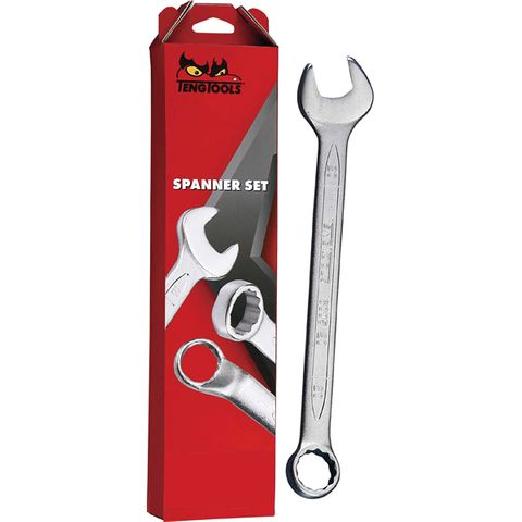 12pc Combination Metric Spanner Set 8-19mm -Teng