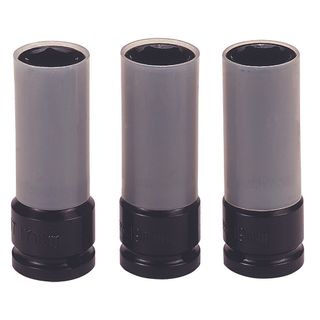 3pc 1/2in Dr. Impact Wheel Nut Socket Set -Teng