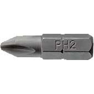 3pc 1/4in Hex PH#2 Bit x 25mm (L) -Teng