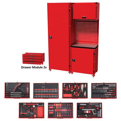 333pc Racking System W/Tools - MED. 1400mm** -Teng