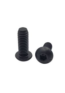 1/4 x 5/8 UNC Button Head Screw Black