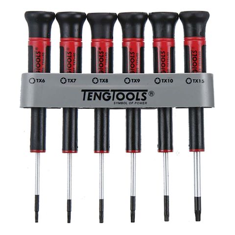 6pc MD Mini TX Screwdriver Set w/ Holder -Teng