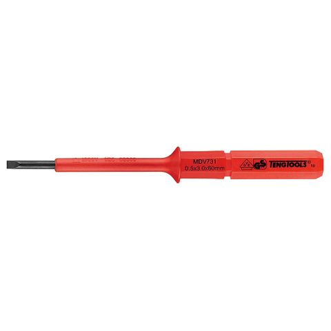 1000V Screwdriver Interchangeable 3 x 60mm Flat -Teng