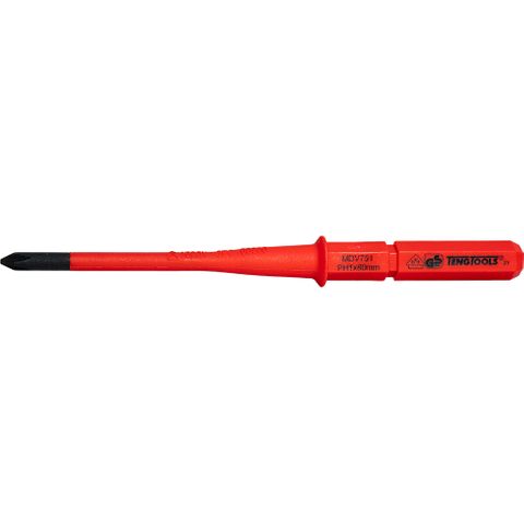 1000V Screwdriver Interchangeable PH1 x 80mm Slim -Teng