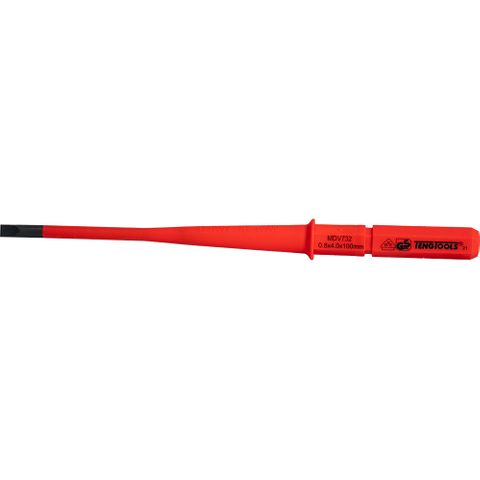 1000V Screwdriver Interchangeable 4 x 100mm Flat Slim -Teng
