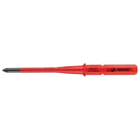 1000V Screwdriver Interchangeable PZ1 x 80mm Slim -Teng