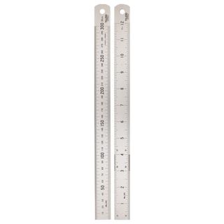Toledo S/Steel Double Sided MET/IMP Ruler  300mm