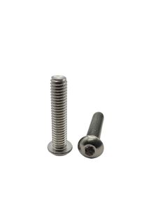 1/4 x 1-3/4 UNC Button Head Screw 304 Stainless Steel