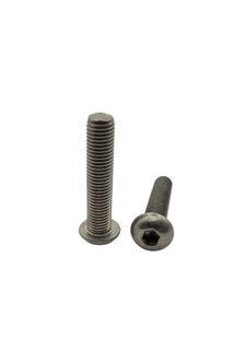 #10-32 x 1 UNF Button Head Screw 304 Stainless Steel ( 3/16 )