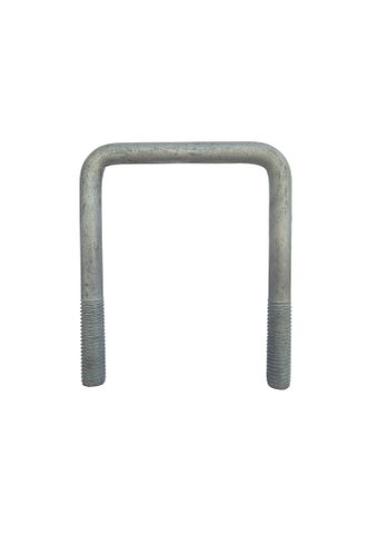 M10 x 76C x 100 Square U Bolt Galvanised