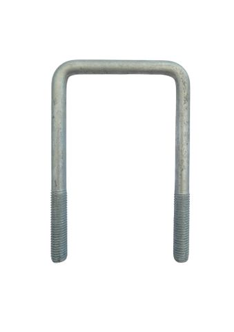 M10 x 76C x 125 Square U Bolt Galvanised