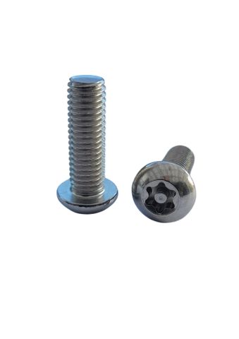 6 x 25 Button Head Machine Screw 304 Stainless Steel Post Torx