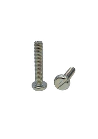 4 x 25 Panhead Machine Screw Zinc Plated Slot