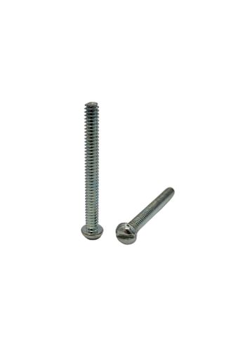 3/16 x 1-1/4 BSW Round Machine Screw Zinc Plated Slot