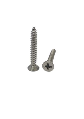 8G x 3/4 Countersunk Self Tapping Screw 304 Stainless Steel Phillips