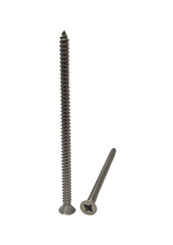 10G x 1-1/2 Countersunk Self Tapping Screw 304 Stainless Steel Pozi