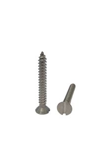 10G x 1 Countersunk Self Tapping Screw 304 Stainless Steel Slot