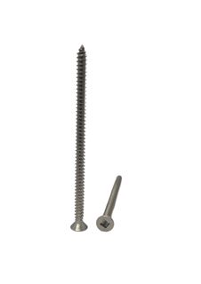 10G x 1-3/4 Countersunk Self Tapping Screw 304 Stainless Steel Square