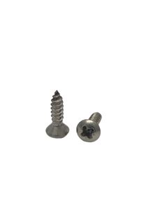 6G x 1/2 Raised Countersunk Self Tapping Screw 304 Stainless Steel Pozi