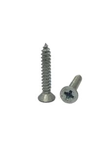 8G x 3/4 Countersunk Self Tapping Screw Zinc Plated Pozi