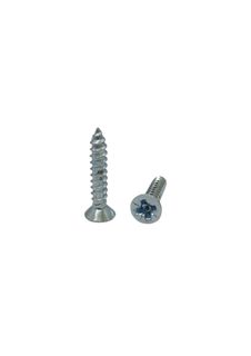 10G x 1 Countersunk Self Tapping Screw Zinc Plated Slot