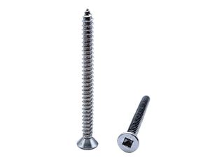 12G x 2 Countersunk Self Tapping Screw Zinc Plated Square