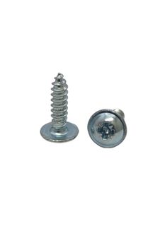 6G x 3/8 Mushroom Washer Self Tapping Screw Zinc Plated Pozi