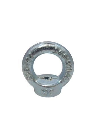 M6 HT Collared Eye Nut Zinc Plated