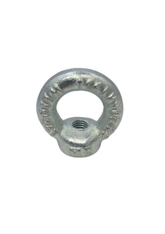 M8 HT Collared Eye Nut Zinc Plated