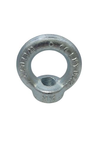 M16 HT Collared Eye Nut Zinc Plated