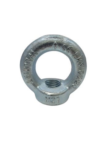 M20 HT Collared Eye Nut Zinc Plated