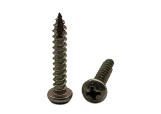 8-15 x 20 Panhead Timber Screw Yellow Zinc