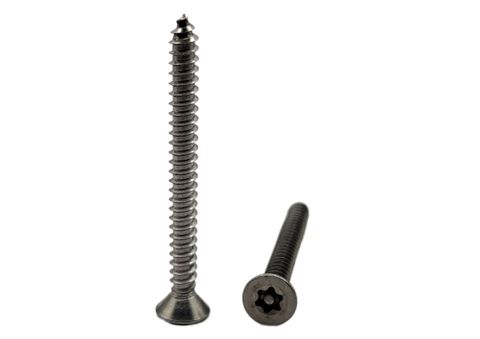 10G x 1 Countersunk Self Tapping Screw 304 Stainless Steel Post Torx