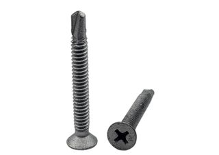 10-24 x 40 Countersunk Self Drilling Metal Tek Screw Galvanised Phillips