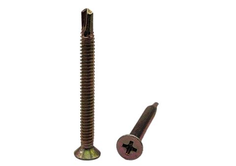 6-20 x 20  Countersunk Self Drilling Metal Tek Screw Zinc Plated Phillips