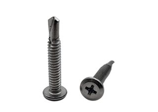 10-24 x 16 Wafer Self Drilling Fine Metal Screw Galvanised Phillips