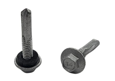 14-20 x 22 Fine Self Drilling Metal Tek Screw Galvanised With Seal