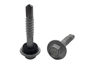 12-14 x 35 Top Grip Self Drilling Metal Tek Screw Galvanised With Seal