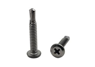 10-24 x 30 Wafer Self Drilling Metal Screw Stainless Steel Phillips