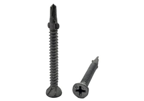 10-16 x 60 Countersunk Wing Tek Metal Screw Galvanised Phillips