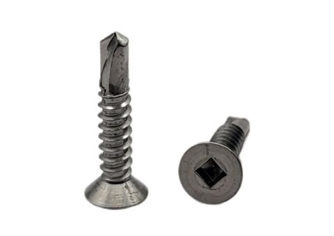 10-16 x 19 Countersunk Self Drilling Metal Tek Screw Stainless Steel Square