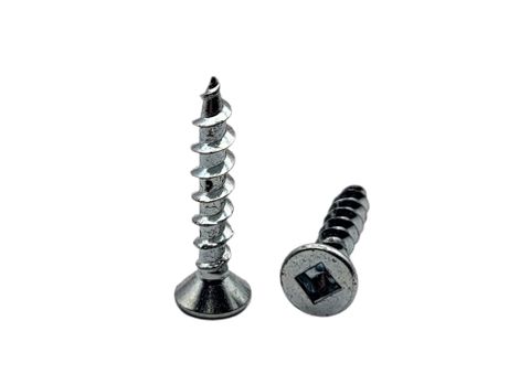 6G x 5/8 Countersunk Hingefix Screw Zinc Plated Square